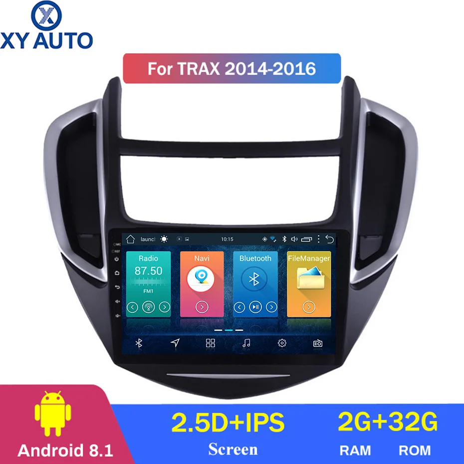 9 дюймов 2.5D IPS Закаленное HD Мульти сенсорный экран Android 8 1 NAVI для Chevrolet Trax 2014 2016 с
