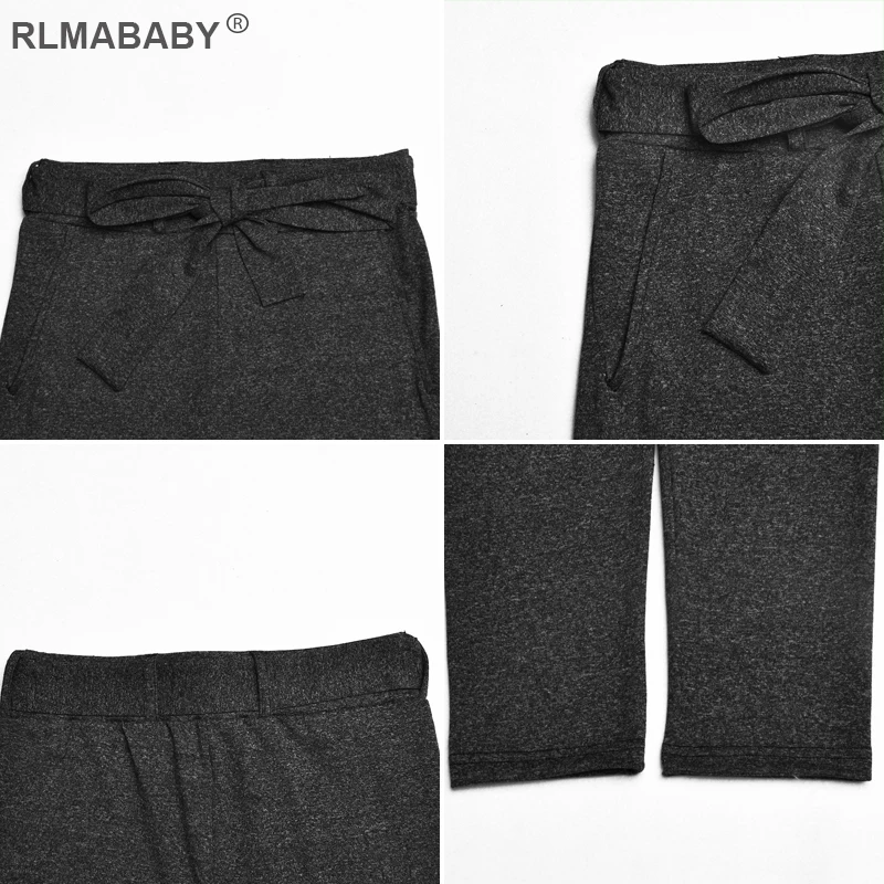 

Fashion Spring Autumn Bandage Belt Bow Women Pencil Pants Simple Streetwear High Waist Pants Elegant Office Lady White Trousers