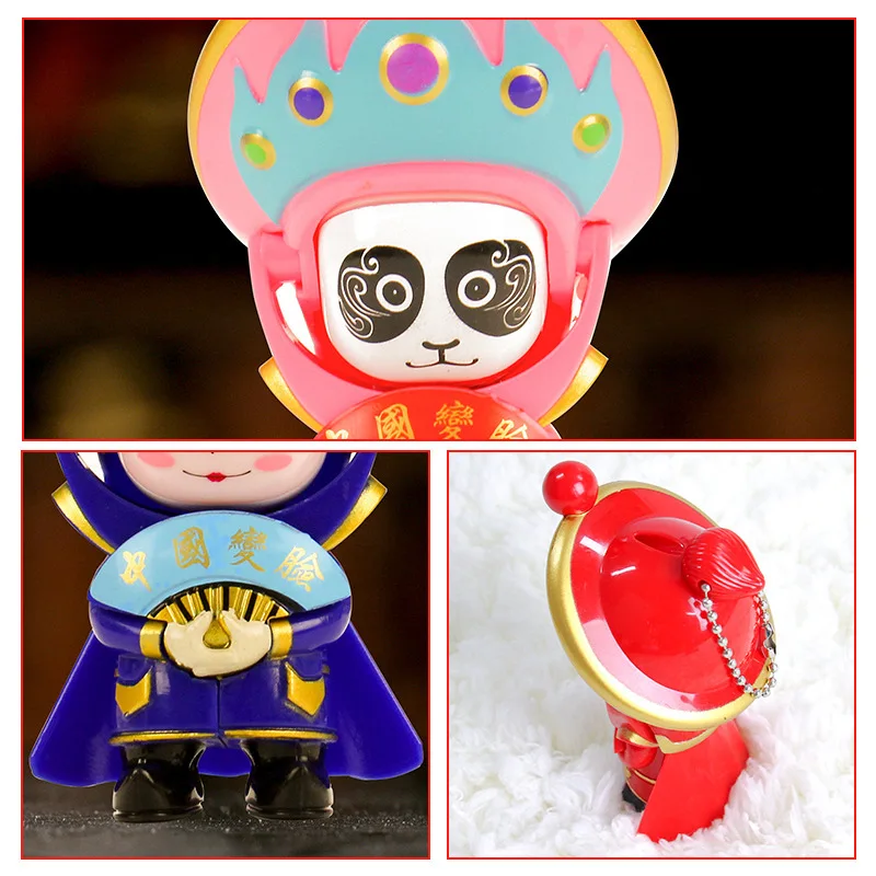 10 см мини креативная Пекинская оперная маска меняющая кукла Китайская