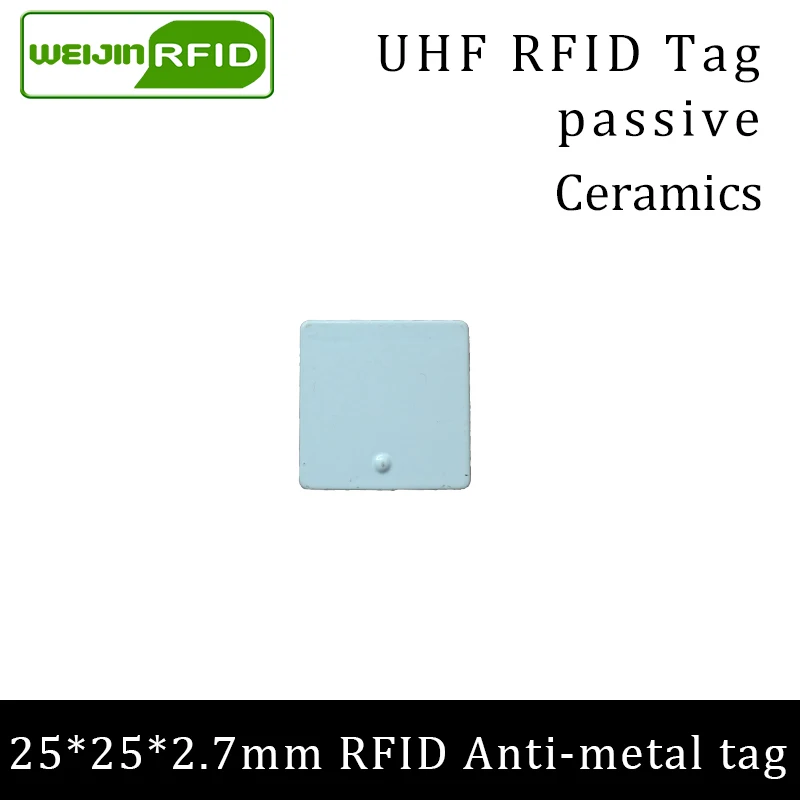 UHF RFID Анти металлическая метка 915 МГц 868 Alien Higgs3 паллет EPCC1G2 6C 25*25*2 7 мм квадратная