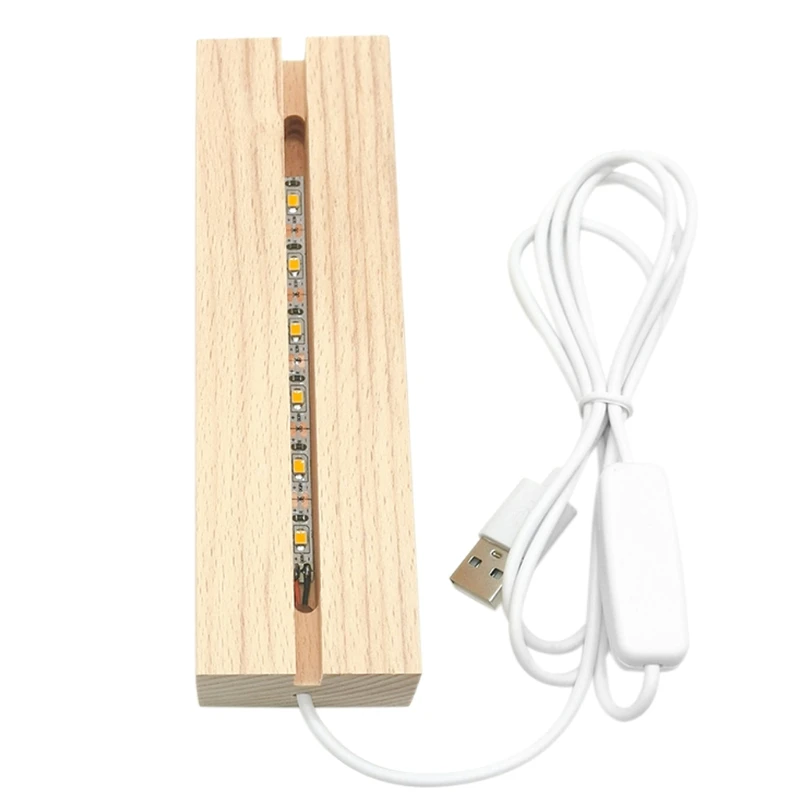 

LED Luminous Base LED Lights Display Holder with Switch Night Table Light Base