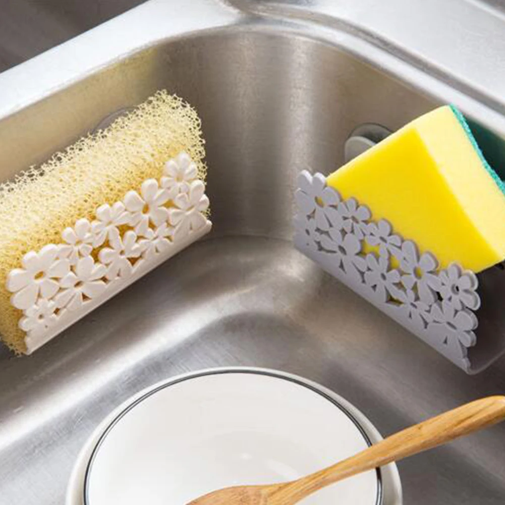 13 * 22cm storage rack useful suction cup sink soap sponge kitchen tool X11 | Дом и сад