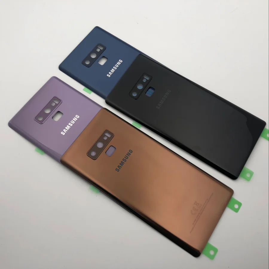 Note9 Замена заднего стекла для samsung Galaxy Note 9 N960 N960F N960P SM-N960F Крышка батарейного отсека задняя дверь Корпус чехол
