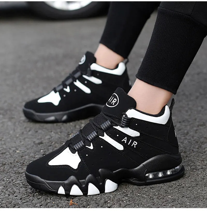Новая дышащая Баскетбольная обувь Jordans Мужская воздушная подушка ретро для легкой атлетики и баскетбола Мужская Спортивная обувь высокие Shockpoof кроссовки