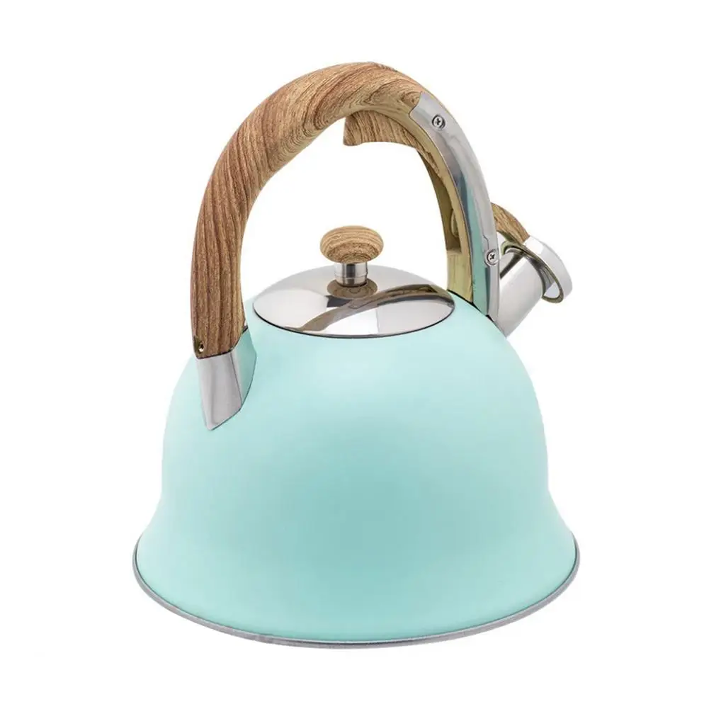 

Чайный чайник со свистком из нержавеющей стали, чайный чайник для варочной панели, индукционная плита, 3,7 кварт, чайник со свистком, быстрая ...