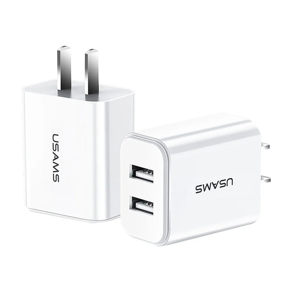 

Original Portable Dual USB Travel Charger 2.1A Mobile Phone QC Charger for iPhone US Plug power delivery Mobile Phone Adapter