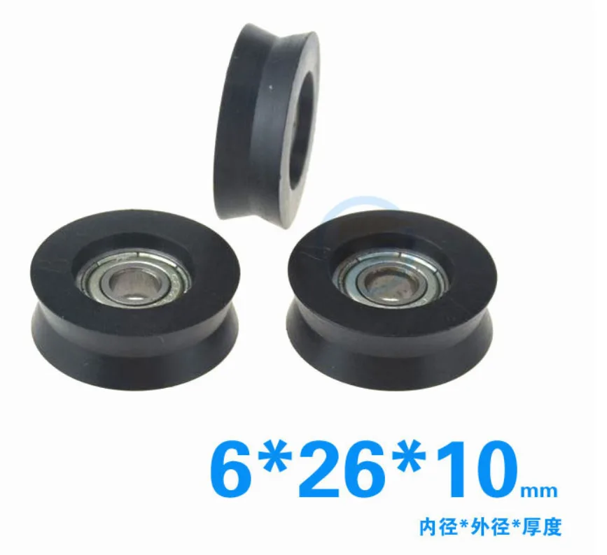ABXG 6 мм Высокое качество V шаровой подшипник посылка Пластик шкив 696zz 696 укрепить