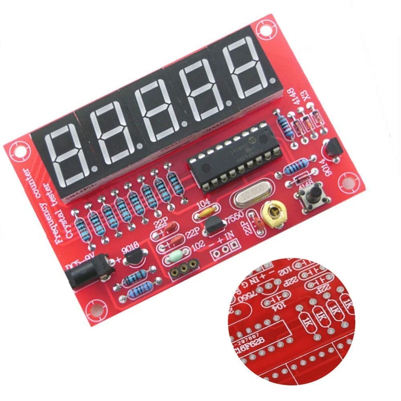 DIY Kits RF 1Hz-50MHz Crystal Oscillator Frequency Counter Meter Digital LED Tester frequency meter digital | Инструменты