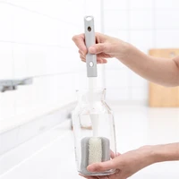 2021 newest long handle sponge cup brush set no dead end cup washing artifact bottle cleaning tool