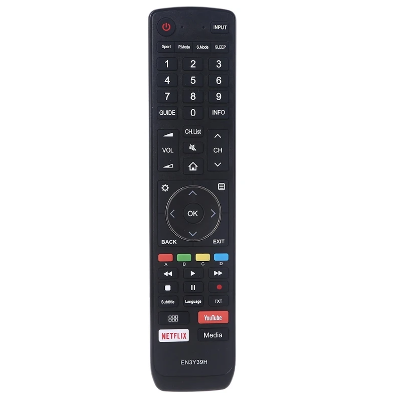 

2022 Новый EN3Y39H замена пульта дистанционного управления подходит для Hisense TV H43A6550 H43AE6400 H50AE6400
