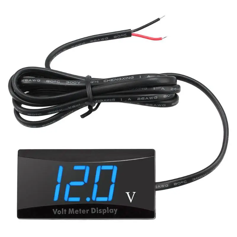 Многофункциональный 12 В светодиодный вольтметр Стабильная производительность