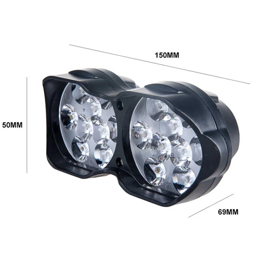 Мотоциклетная Передняя светильник скутер туман Точечный LED ATV 12В 6500 к мото