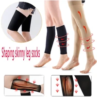 prevent calf varicose veins compression sock medical grade one pressure treat varicose leg women slim socks black skin color