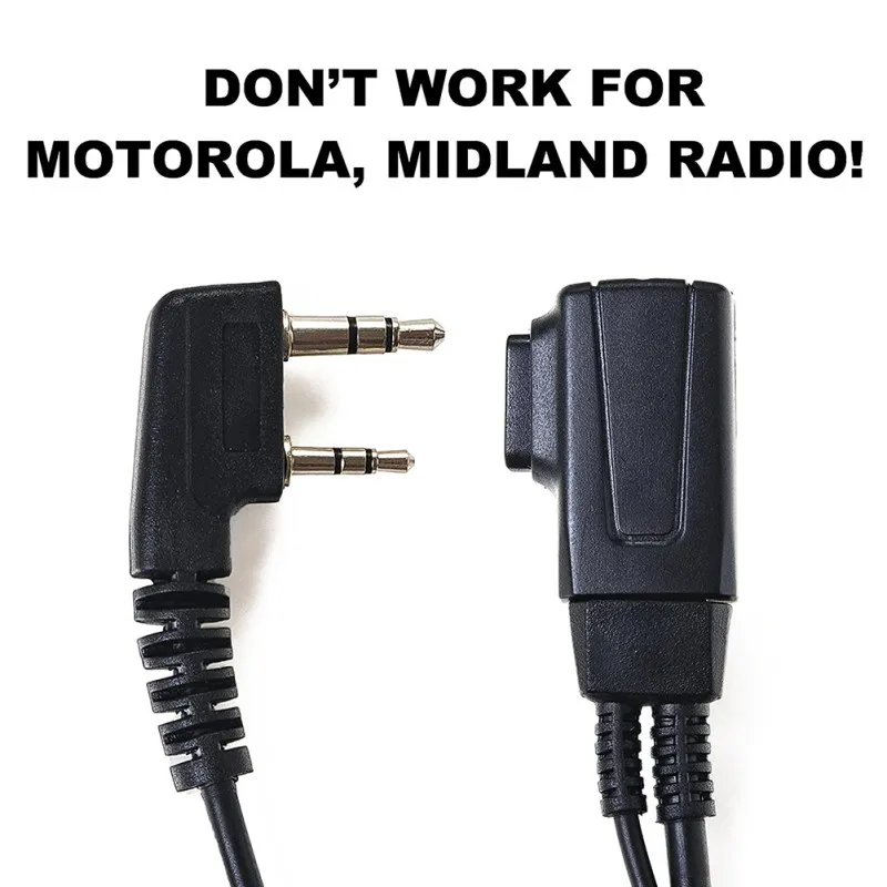 Радиогарнитура 2-контактная Скрытая Акустическая трубка рация наушник с