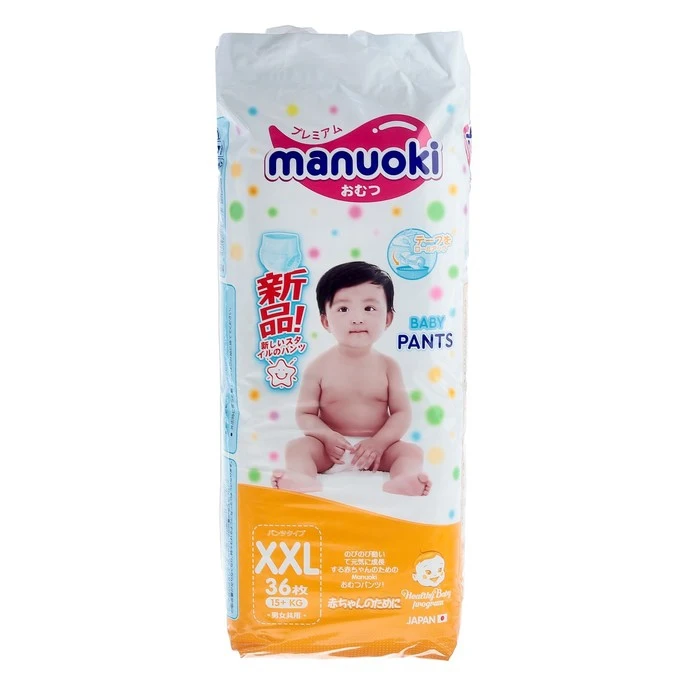 Подгузники-трусики Manuoki XXL 15+ кг 36 шт 4274203 | Мать и ребенок