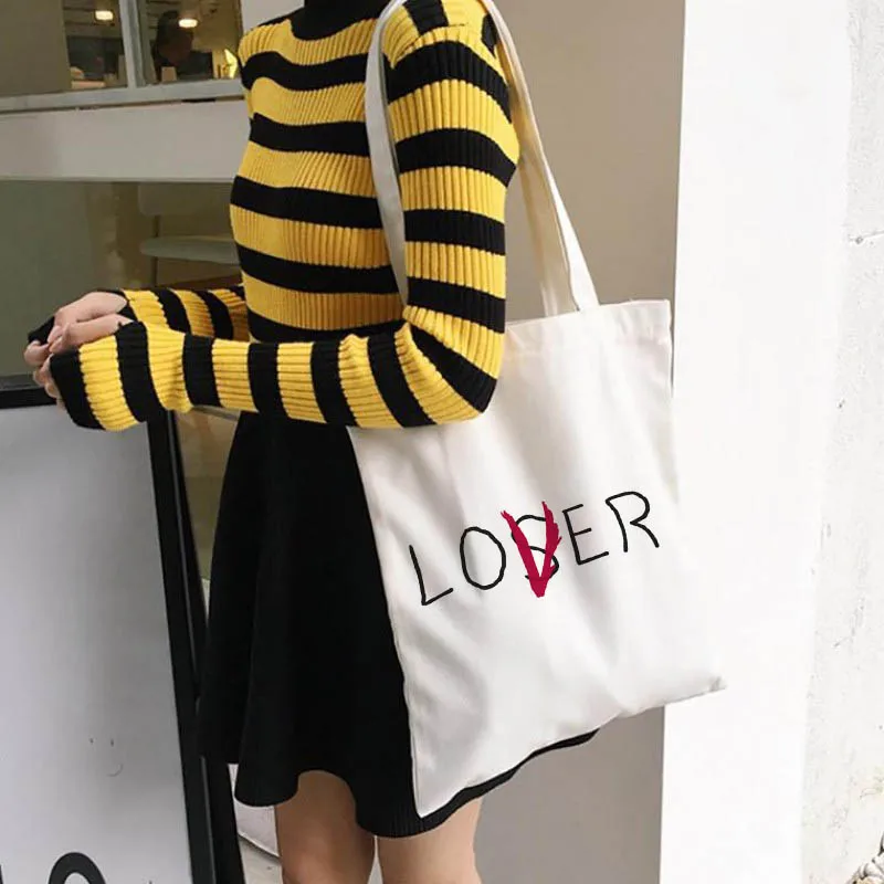 Холщовая Сумка на плечо для мужчин и женщин стильная забавная мультяшная