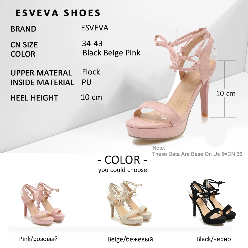 Женские летние сандалии ESVEVA элегантные на платформе с ремешком и пряжкой