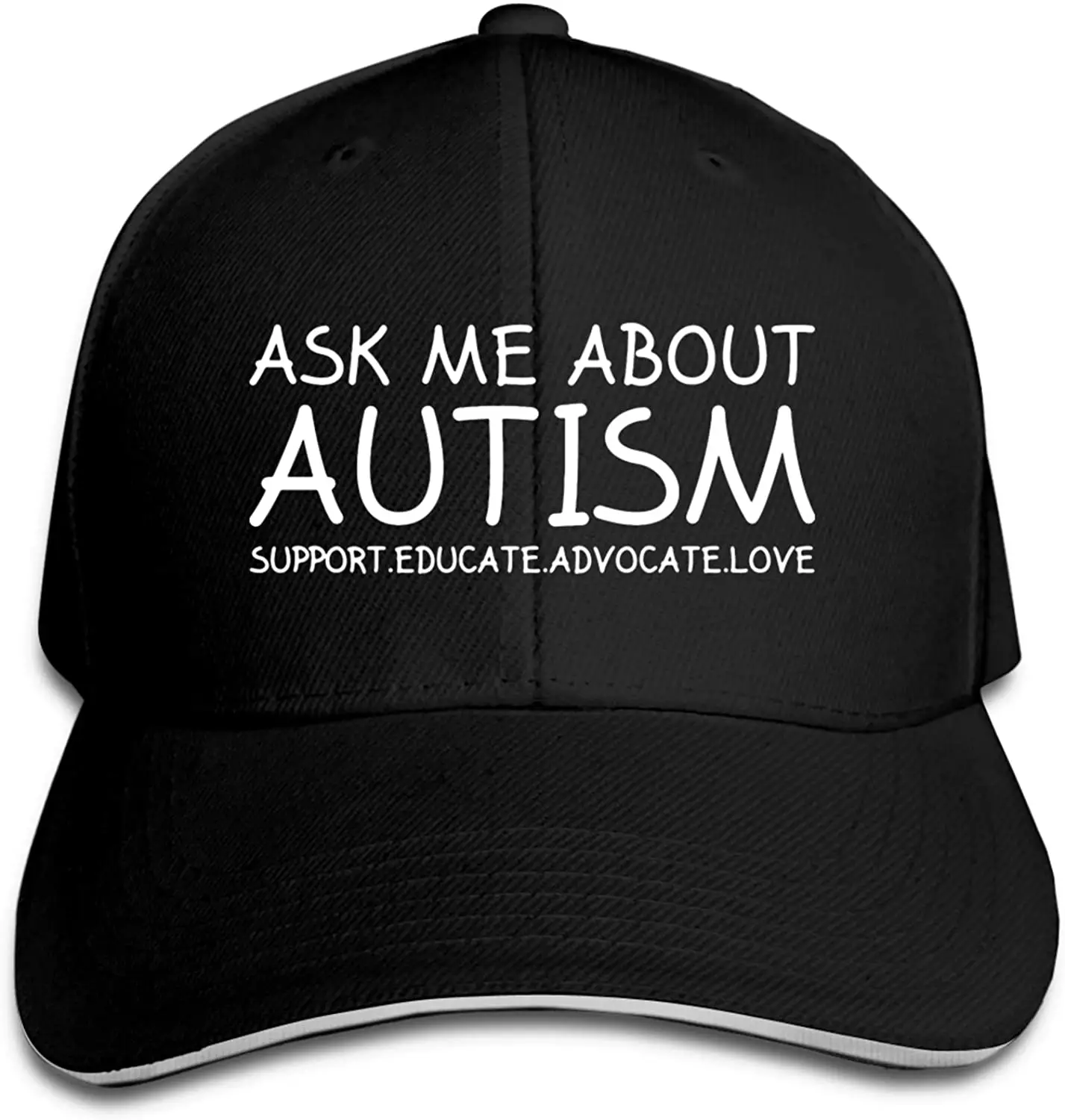 

Бейсболка с принтом в виде сэндвича с аутизмом, унисекс