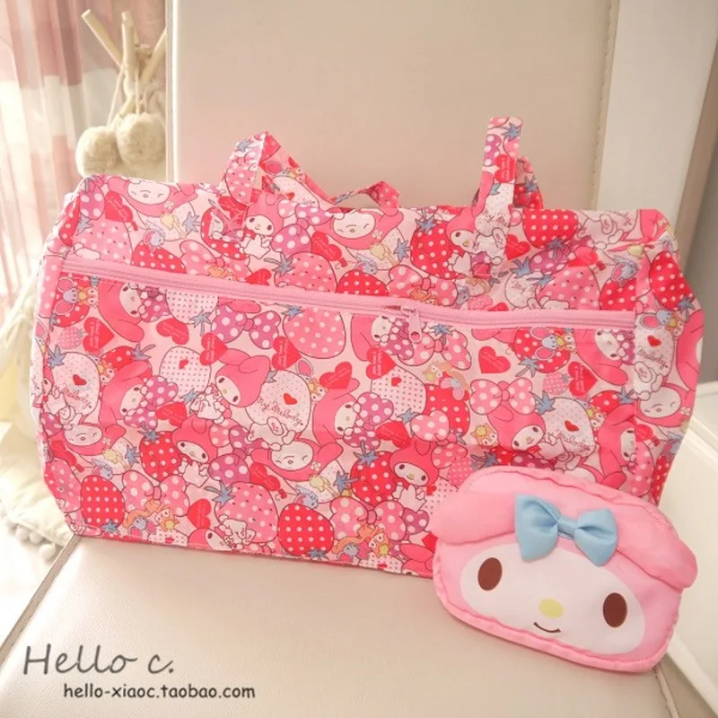 Женская сумка для путешествий с рисунком Hello Kitty переносная складная багажа