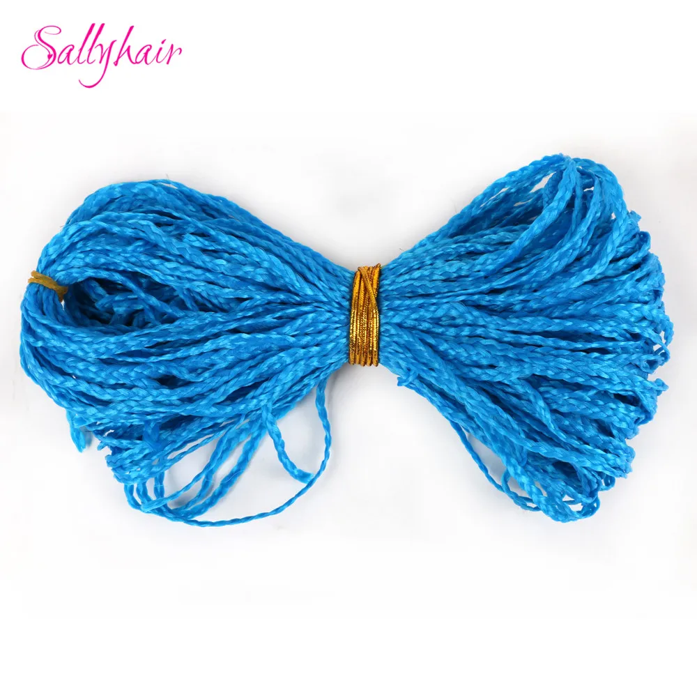 Sallyhair, Zizi, косички, вязанные крючком, коробка, косички, цветные синтетические волосы для наращивания, жук, серый блонд, вязанные волосы, 48 прядей/упаковка
