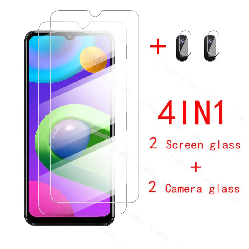 

Закаленное стекло 4 в 1 для Samsung M02, защитная пленка для объектива камеры на Galaxy M31, M31S, M21, M21S, M11, M51, M02S, M01