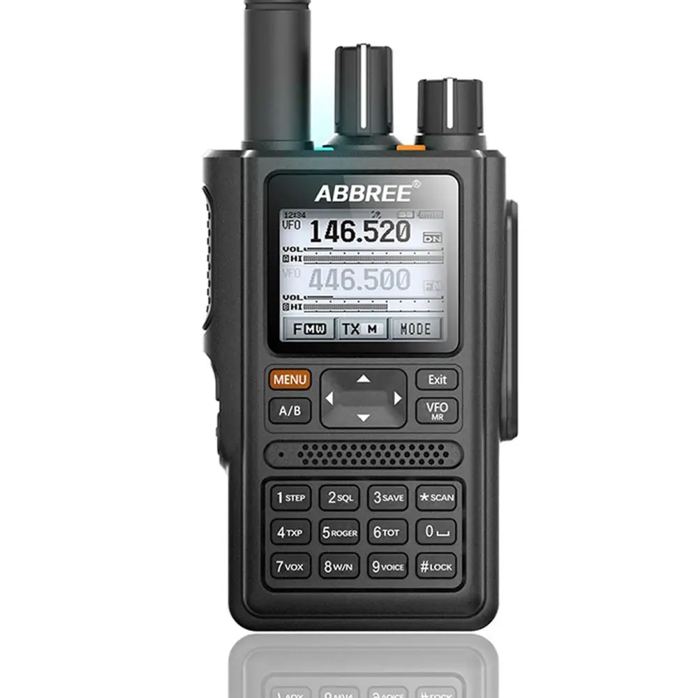 standard package ABBREE AR-F8 gps 6 полос двойной дисплей двойной режим ожидания 999CH Многофункциональный VOX DTMF SOS ЖК-дисплей цветной дисплей рация радиоприемник - Цвет: standard package