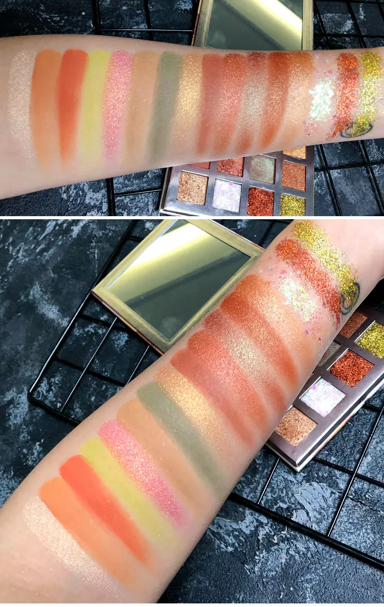 Брендовые мерцающие матовые тени для век Палитра 16 цветов блестящая