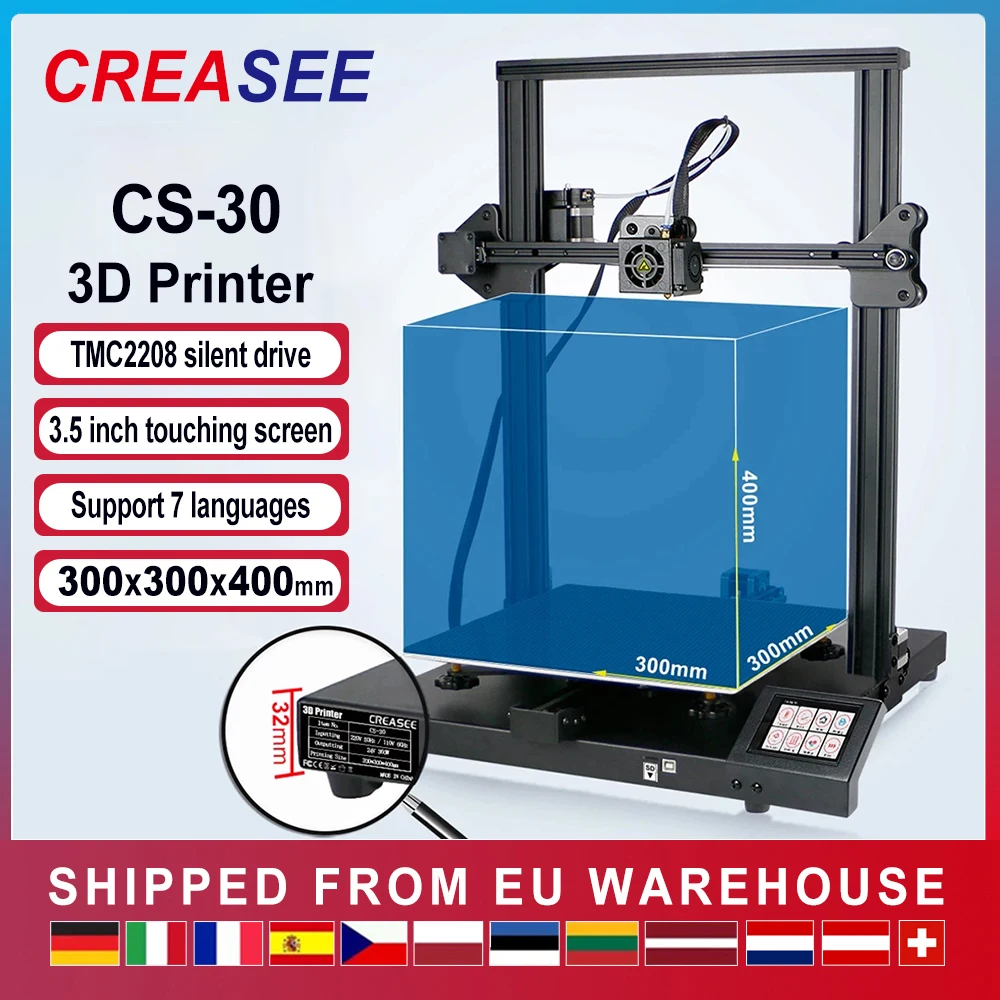CREASEE Fdm Professional 3D Printer Large format  Metal Printing DIY Kit 3.5Inch Touch Screen Printer 3 D Dual Z Axis 300x300
