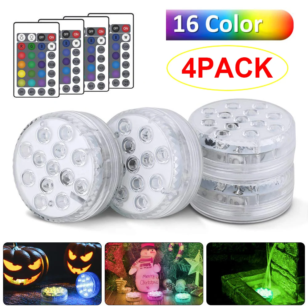 Фонасветильник светодиодный погружной для аквариума батарейка AAA IP68 1 м|Ночники| |