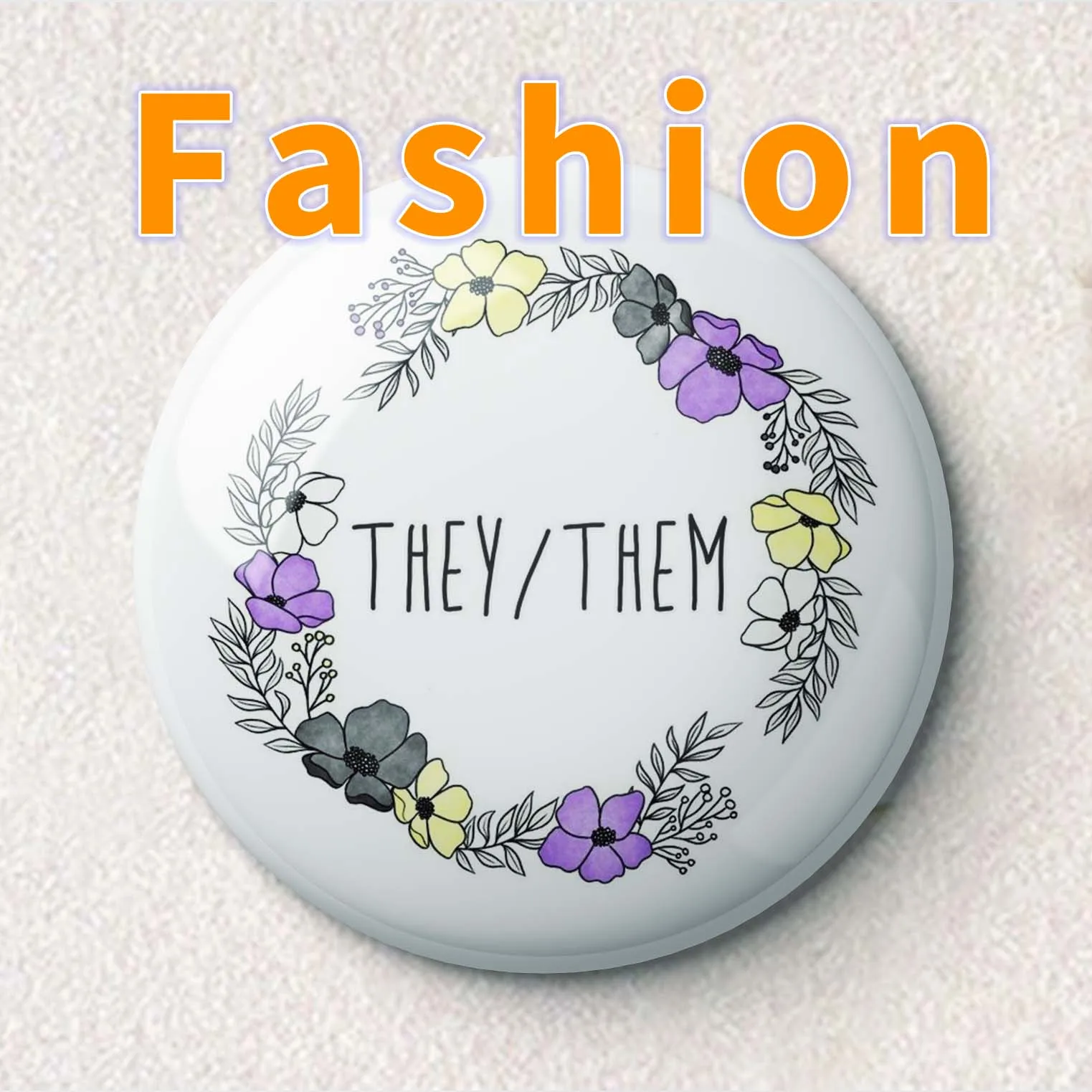 

They Them Nonbinary Flag xip Soft Enamel Pin Clothes Hat Women Decor Metal Brooch Creative Jewelry Cute Badge Funny Collar