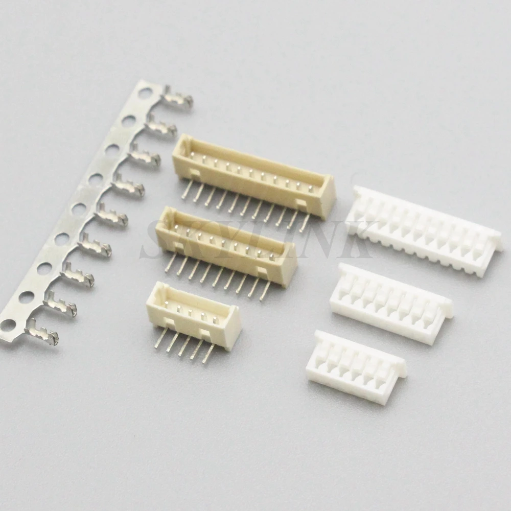 10 комплектов MICRO JST 1 25 мм разъем 2p 3p 4p 5p 6p 7p 8p 9p 10p 11p 12Pin штыревой с прямым углом +