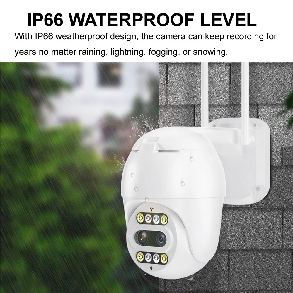 

Binocular HD CCTV 360 PTZ 10X WiFi IP Camera 1080P Security Surveillance Outside Video Monitor Securite Smart Outdoor Kamera Cam