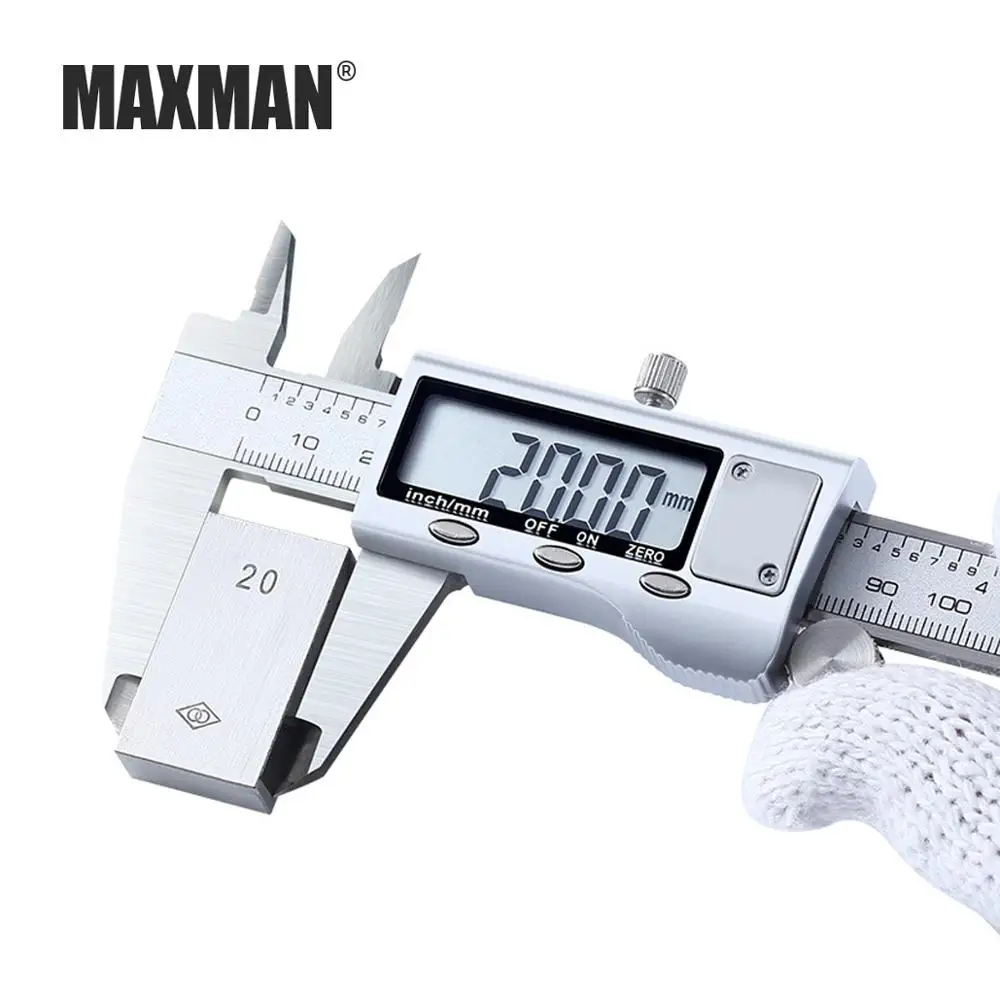Цифровой штангенциркуль MAXMAN электронный нутромер из нержавеющей стали 0 300 мм 1 5 в