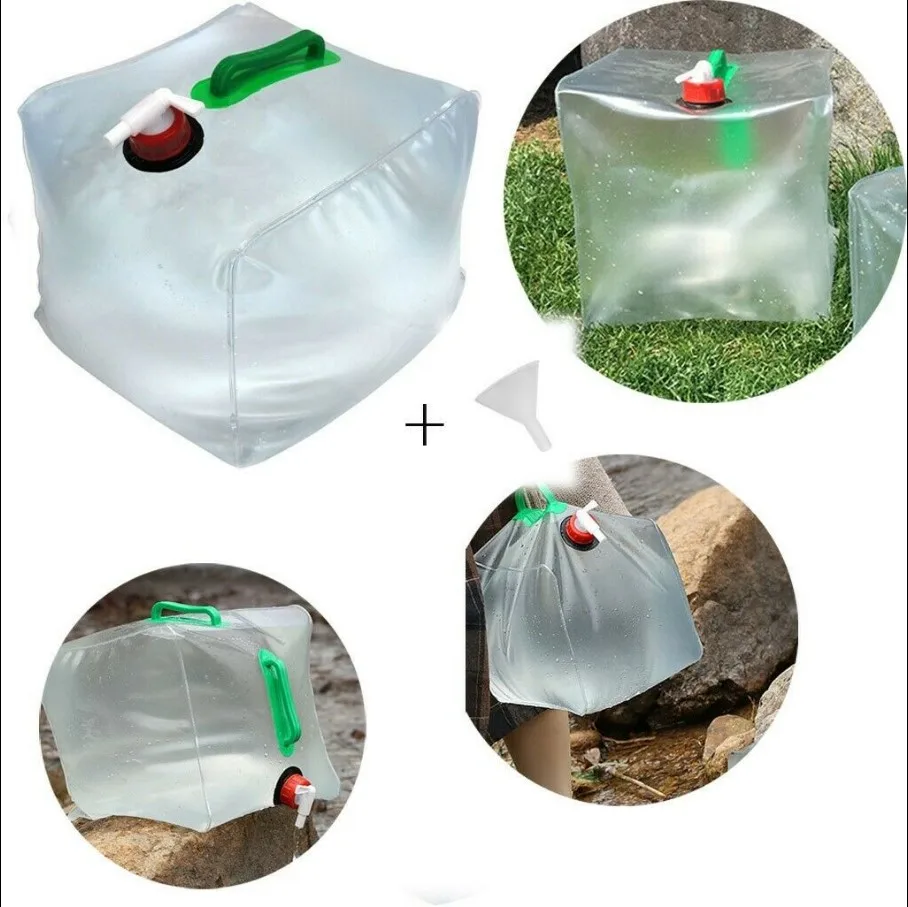 

10L/20L Folding water bag Large Capacity Foldable Container Bag Storage Water Carrier camping equipment supplies