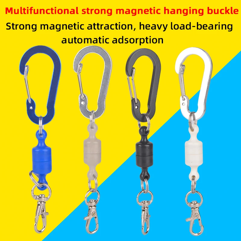 

Strong Magnetic Connection Buckle Carabine Outdoor Fishing Mountaineering Wireless Missed Rope Multifunctional Hanging Buckle