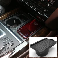 10w qi fast car wireless mobile phone charger charging palte phone holder wireless charging pad mat for bmw x5 x6 2014 2018