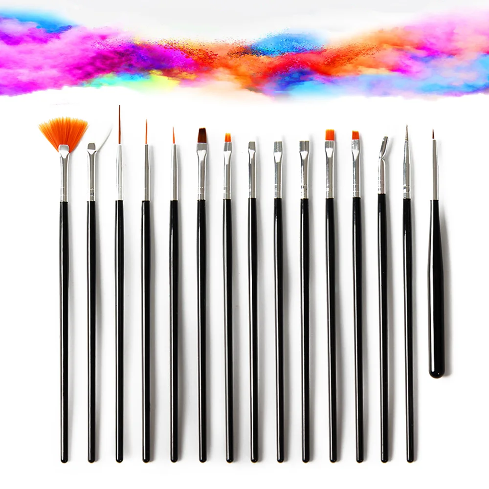 72 шт. инструменты для ногтей кисть Полировка карандаши рисования с украшением в