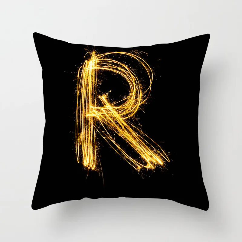 

Fuwatacchi Pillow Cover Decorative Pink Letter Printed Cushion Covers 45*45 Pillowcase Sofa Cushions Polyester Cuscini