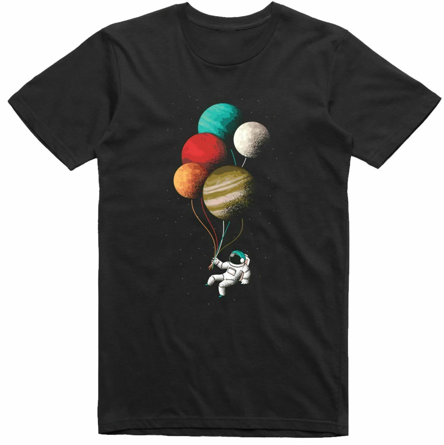 

Fun Spaceman Astronaut Print T-shirt Summer Cotton Top Fashion Breathable Men's T-shirt New