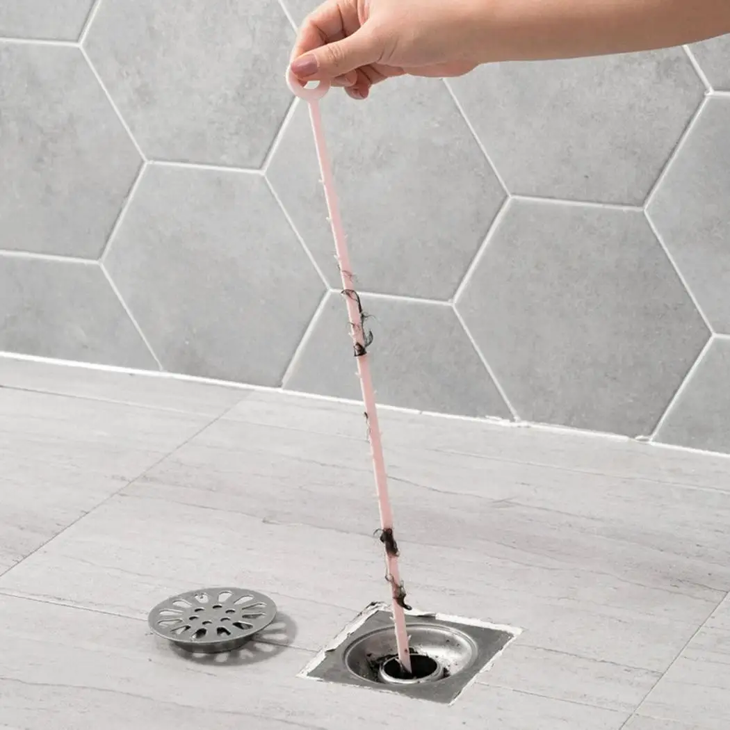 Sewer Hair Cleaning Hook Bathroom Sink Dredge Random Hanging Hole Barbed Anti-blocking Tool | Дом и сад