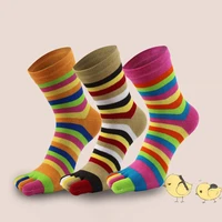 1pair short casual toe socks warm cotton colorful five fingers socks four seasons universal funny socks vintage women men socks
