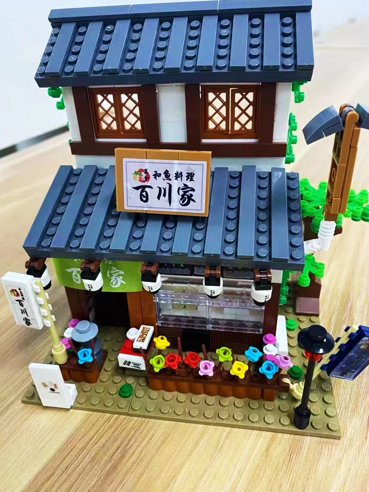 Набор городская улица View серии Бакалея Чай магазин для отеля строительные блоки