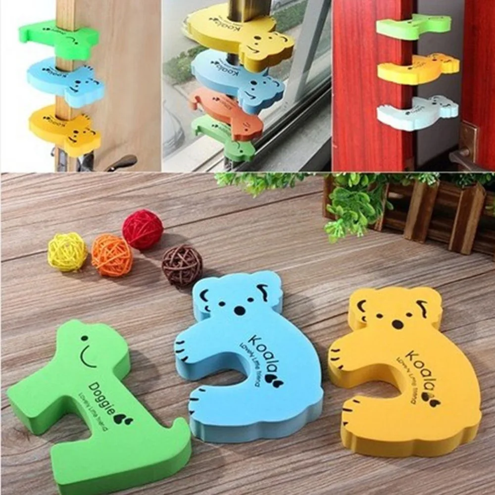 

1Pc Cute Door Stops Safety Guard Finger Protect Thick Child Kids Baby Animal Cartoon Jammers Stop Door Stopper Holder Lock