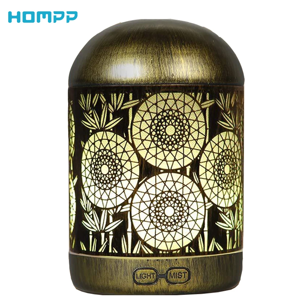 Увлажнитель Ароматизатор воздуха металлический с таймером 300 мл 7 цветов| |