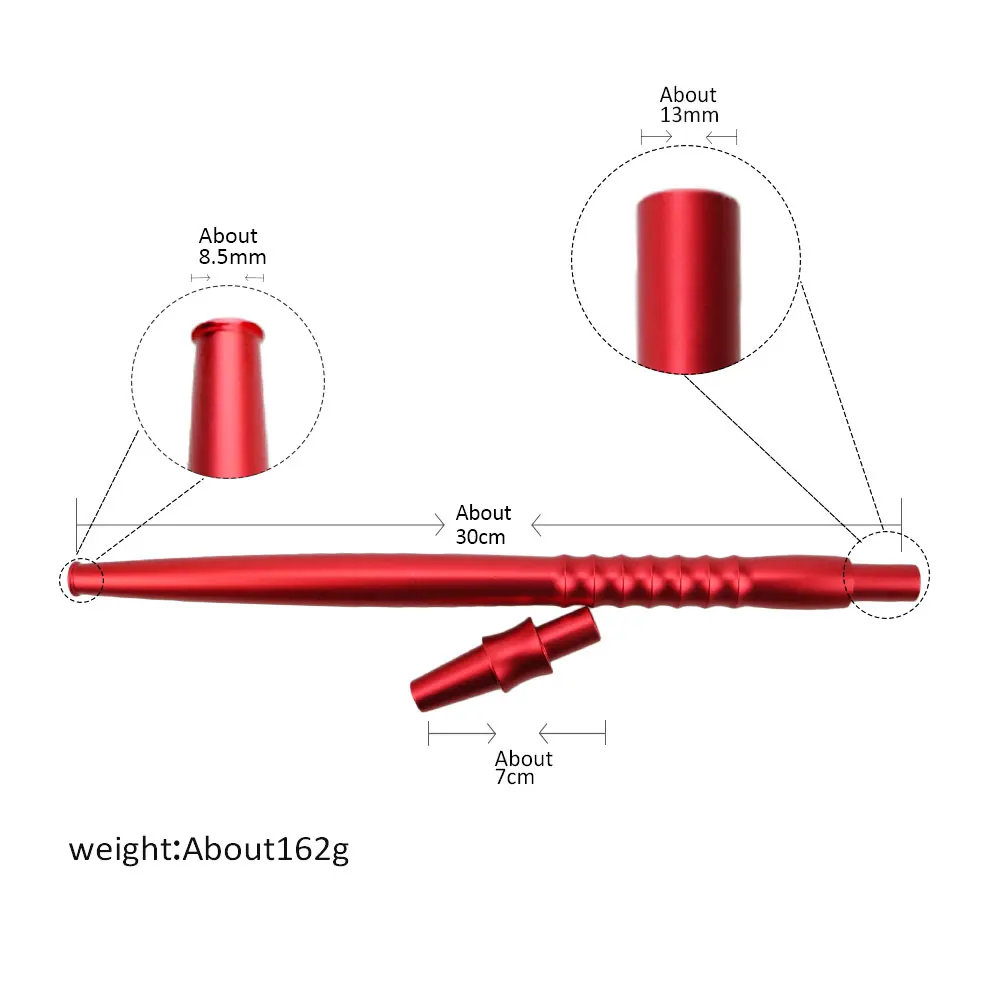 1 шт. высококачественный сплав 30 см кальян шланг ручка костюм для 12 мм Chicha курение