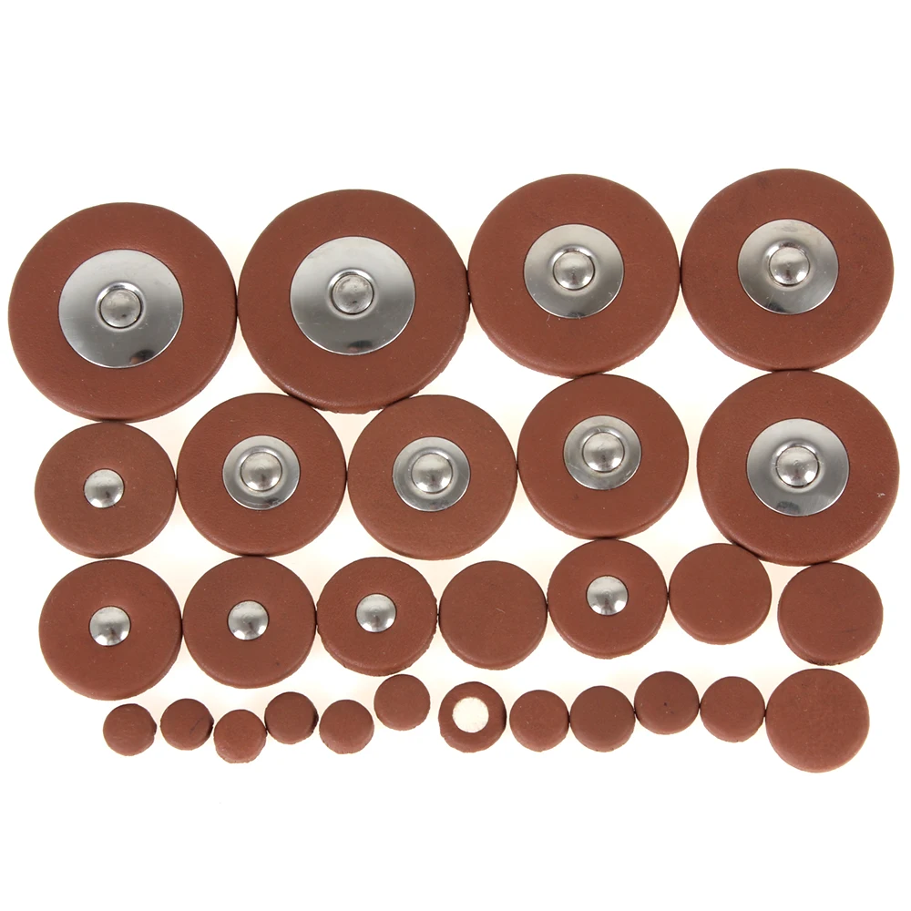 

Saxophone Accessories 28pcs/lot Professional Leather Pads for Soprano Saxophone