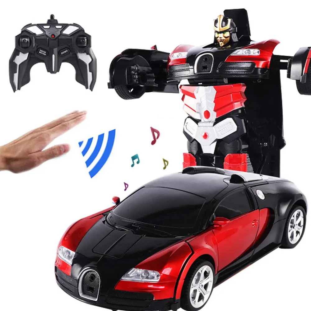 RC Индукционная Трансформация Робот автомобиль 1:12 деформация робот Игрушечная