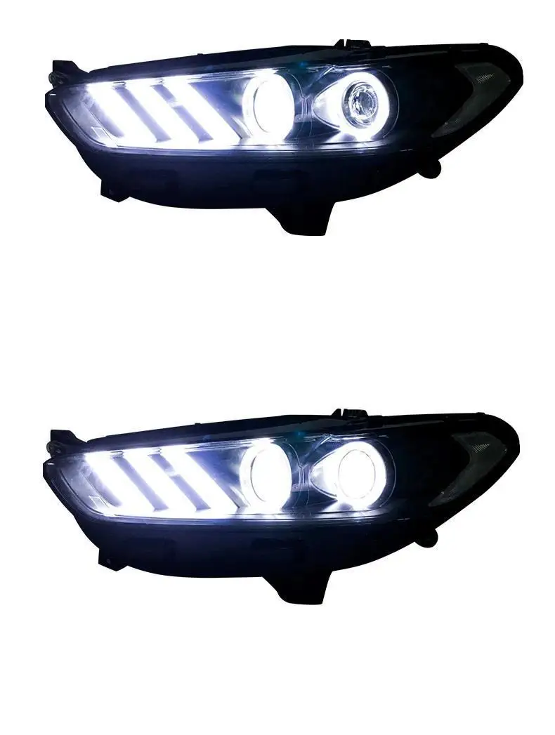 Drl Luces Para Auto Assessoires светодиодные боковые поворотники Automovil фары Задние Автомобильные фары в сборе 13 14 15 16 для Ford Mondeo