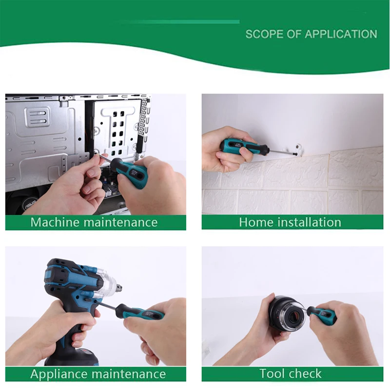 

Screwdriver Set U-type Torx Screw Driver Cross-Shaped Magnetic Bits Insulated Handle Multi-Function Repair Home Manual Tools Kit