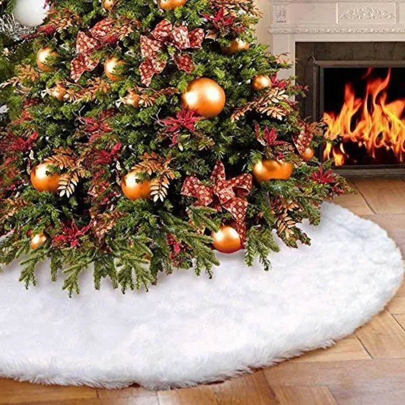 Юбка с рождественской елкой 1 шт. белый ковер юбка напольный коврик чехол для